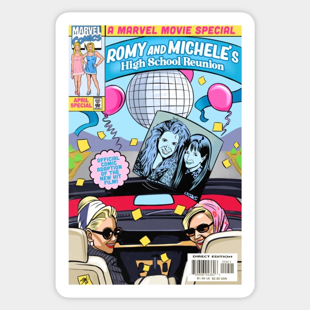 Romy & Michele Movie Comic Adaption Sticker by ibtrav